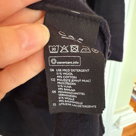 COS Navy Wool Sweater - Picture 6 of 6